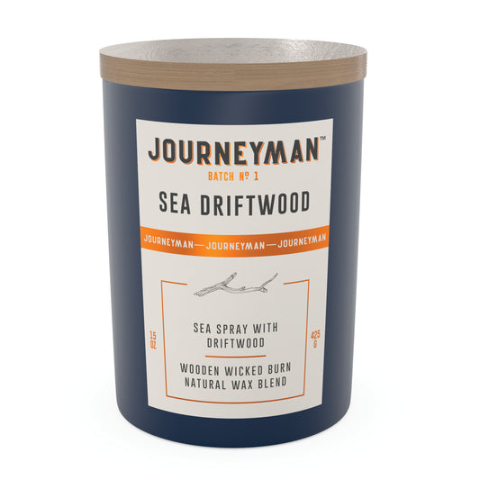 Journeyman by House of Velas - Sea Driftwood Scented Candle, 15oz