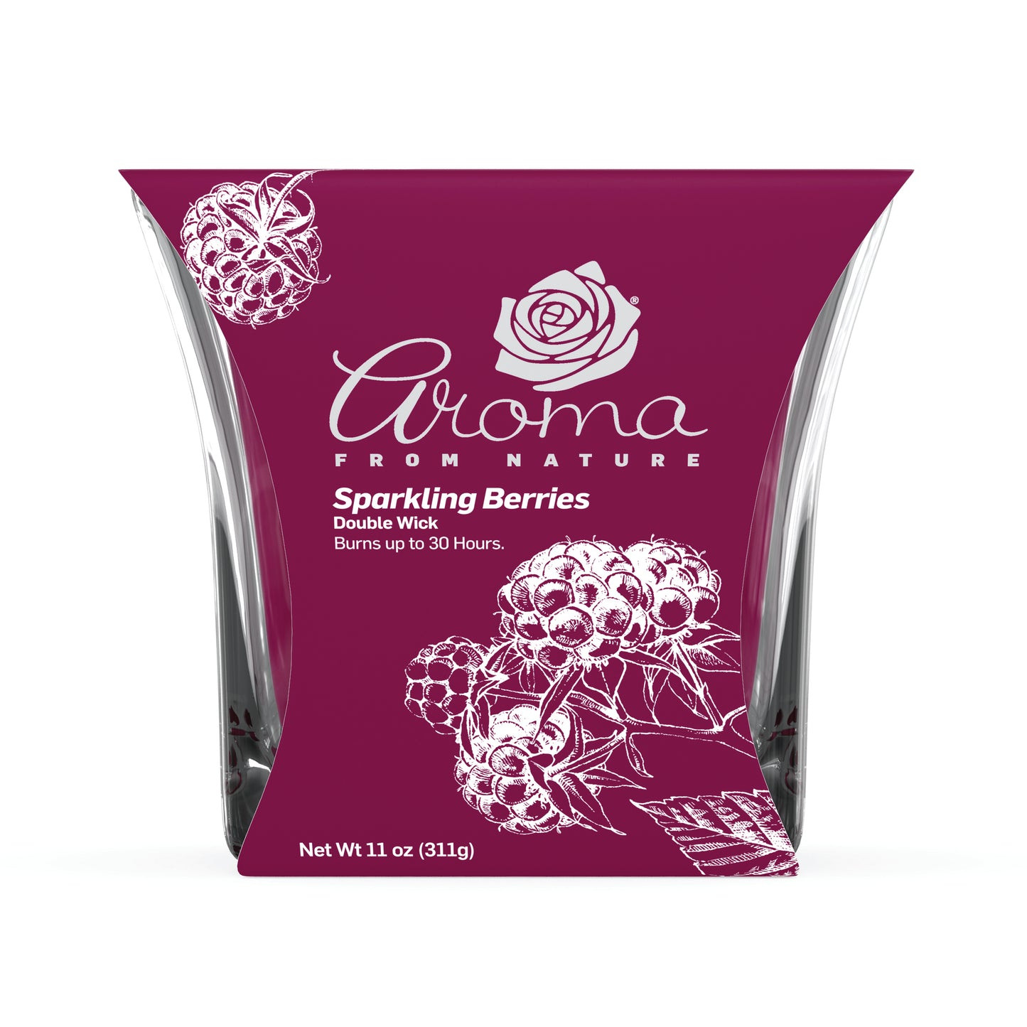 Aroma From Nature - 11 oz Scented Wax - Sparkling Berries