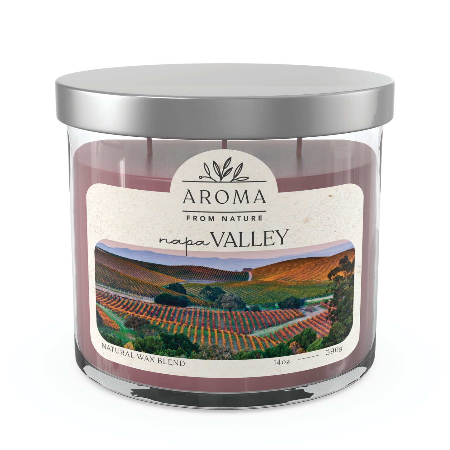 Aroma From Nature - 14 oz Scented Wax - Napa Valley