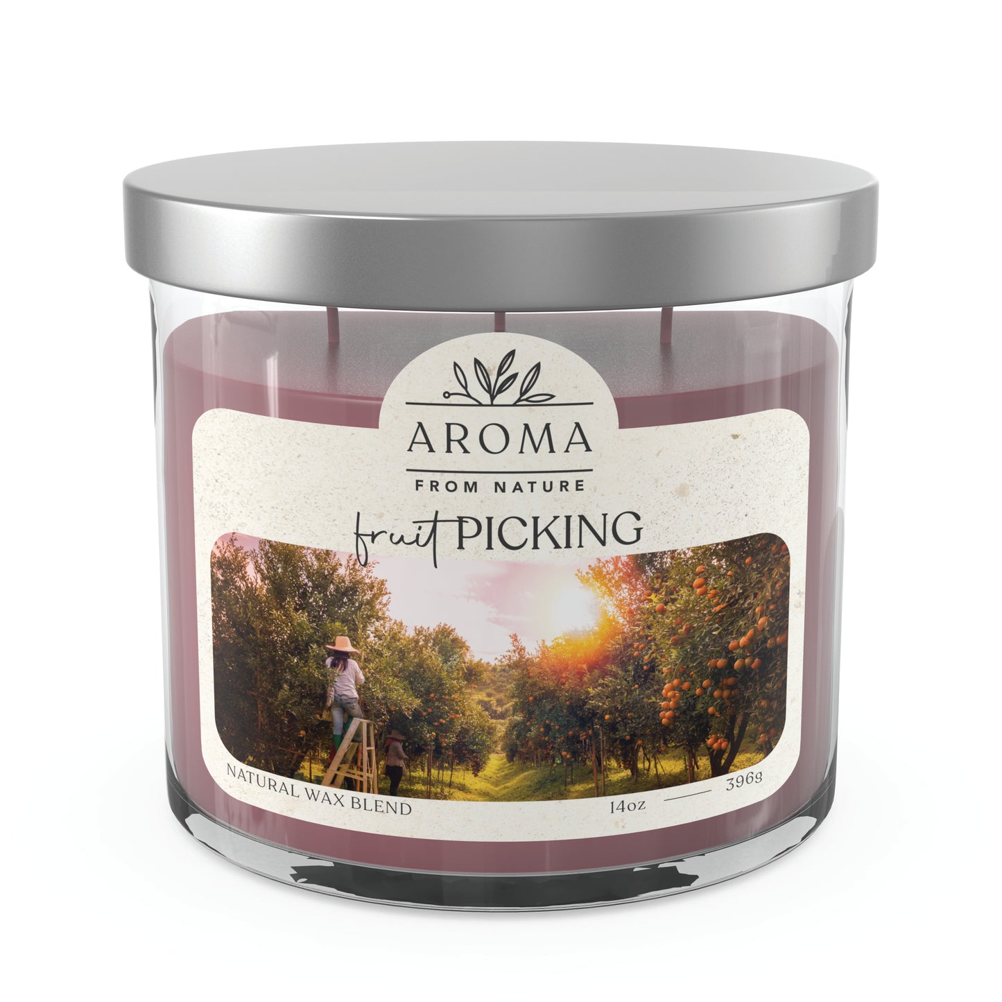 Aroma From Nature - 14 oz Scented Wax - Fruit Picking