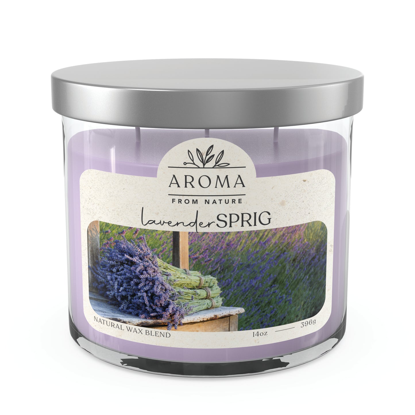 Aroma From Nature - 14 oz Scented Wax - Lavander Sprig