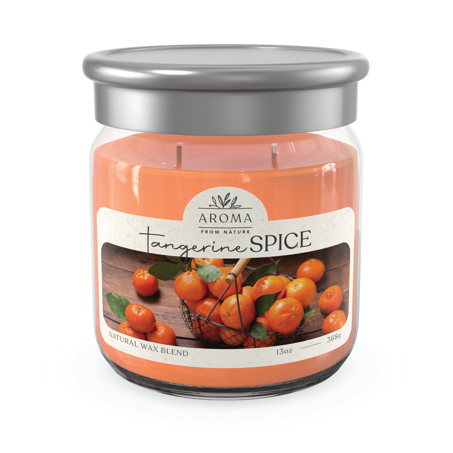 Aroma From Nature - 13 oz Scented Wax - Tangerine Spice