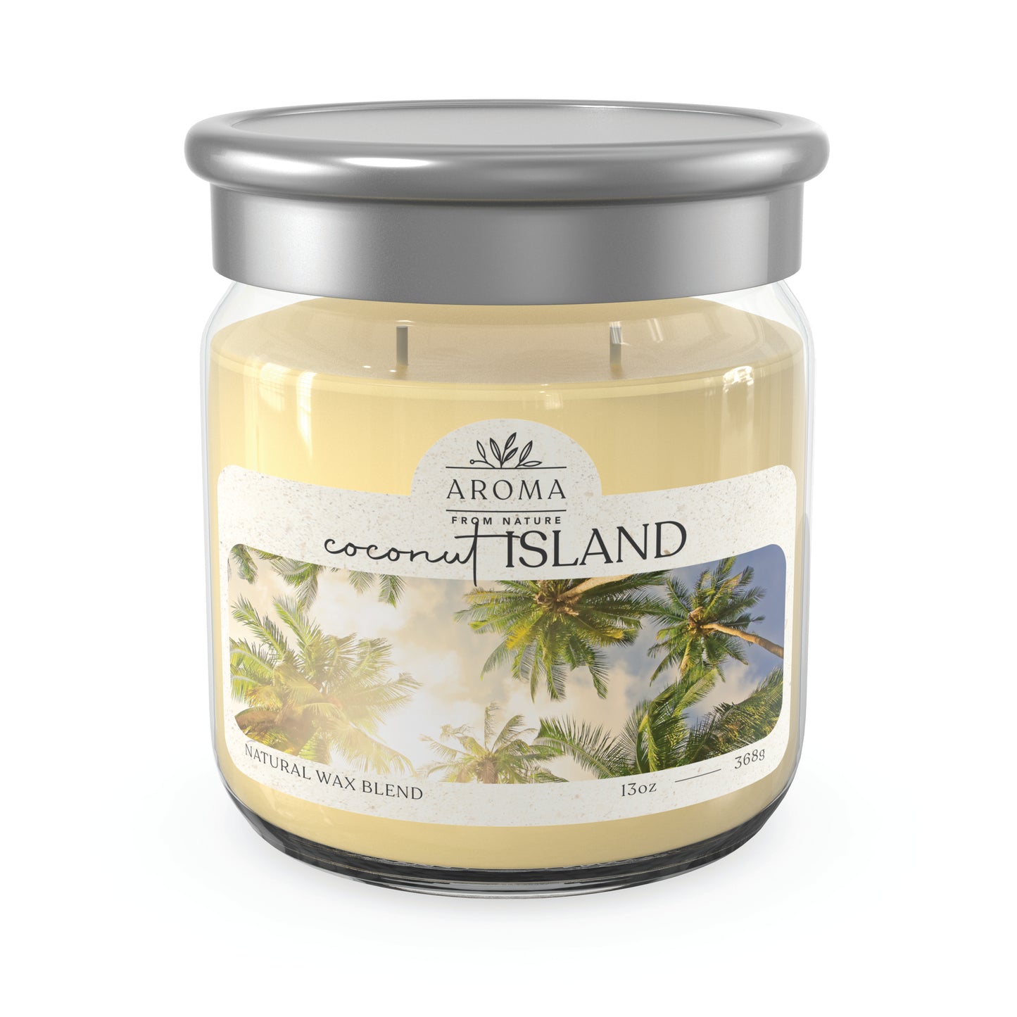 Aroma From Nature - 13 oz Scented Wax - Coconut Island