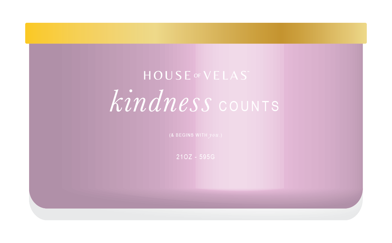 Burnable Scentsations by House of Velas - Painted Glass 21 oz Scented Wax, Kindness Counts