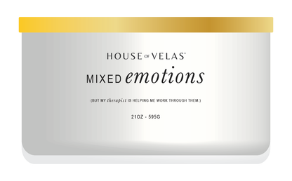 Burnable Scentsations by House of Velas - Painted Glass 21 oz Scented Wax, Mixed Emotions