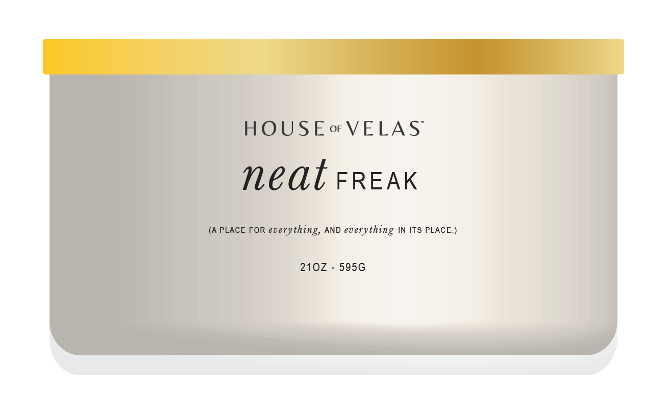 Burnable Scentsations by House of Velas - Painted Glass 21 oz Scented Wax, Neat Freak